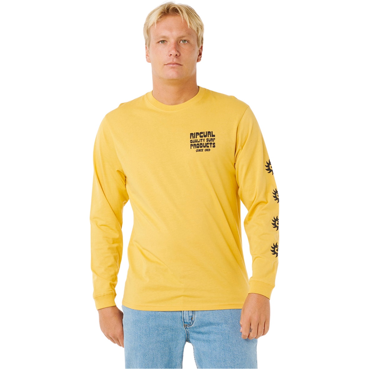 2026 Rip Curl Mens Pacific Rinse Tee 0Y6MTE - Ochre